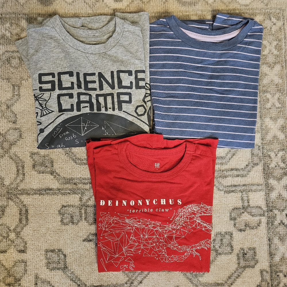 Three long sleeve T